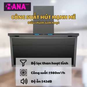 Máy hút mùi áp tường GrandX GX H70T88G - may hut mui ap tuong grandx gx h70t88g 3