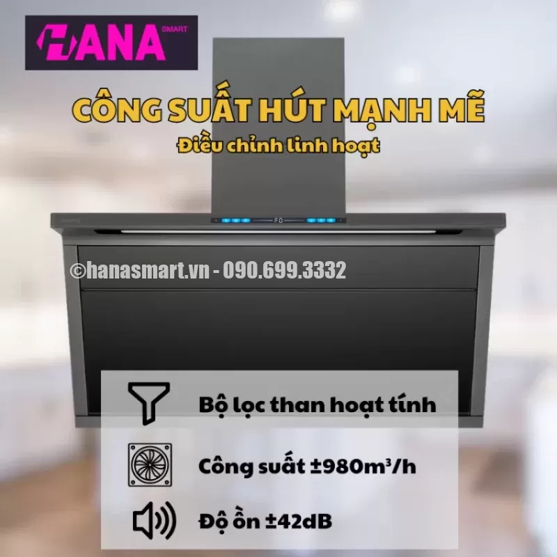 Máy hút mùi áp tường GrandX GX H70T88G - may hut mui ap tuong grandx gx h70t88g 3