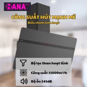 Máy hút mùi áp tường GrandX GX H90S86G - may hut mui ap tuong grandx gx h90s86g 5