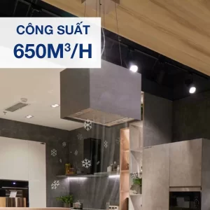 Máy hút mùi đảo Malloca CONCRETE K-400 - may hut mui dao malloca concrete k 4007