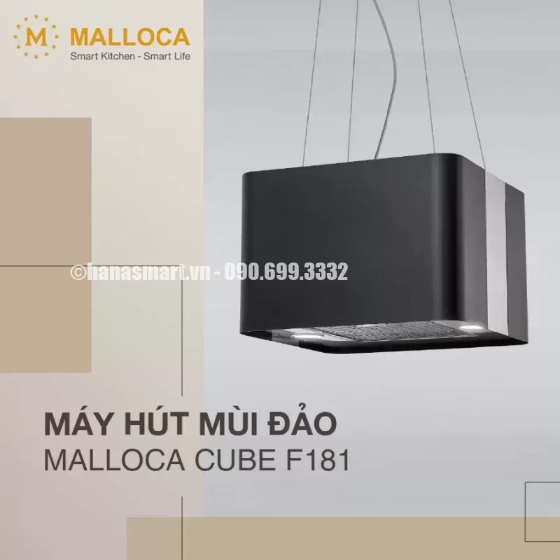 Máy hút mùi đảo Malloca CUBE F-181 - may hut mui dao malloca cube f 181 5