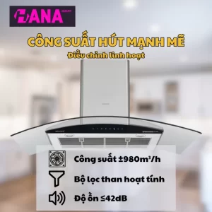 Máy hút mùi GrandX GX H70C62 - may hut mui grandx gx h70c62 6