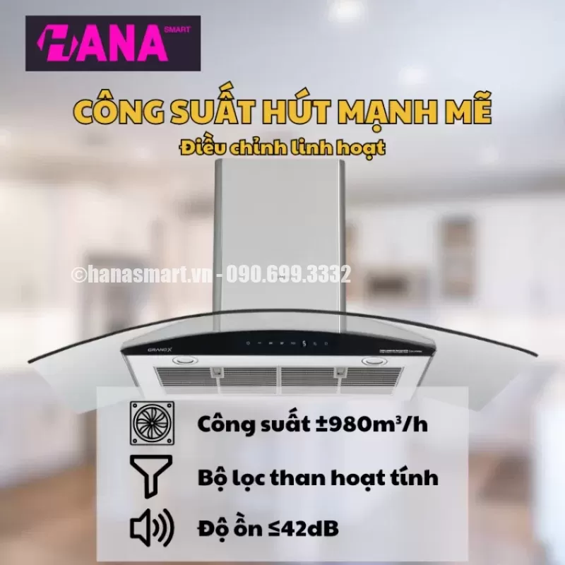 Máy hút mùi GrandX GX H70C62 - may hut mui grandx gx h70c62 6