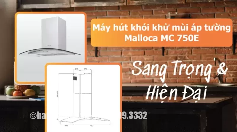 Máy hút mùi Malloca MC 750E