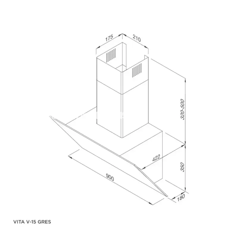 Máy hút mùi Malloca VITA V-15 GRES - may hut mui malloca vita v 15 gres 6