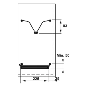 Rổ chén đĩa cố định Hafele 544.40.033 - ro chen dia co dinh hafele 544 40 0332