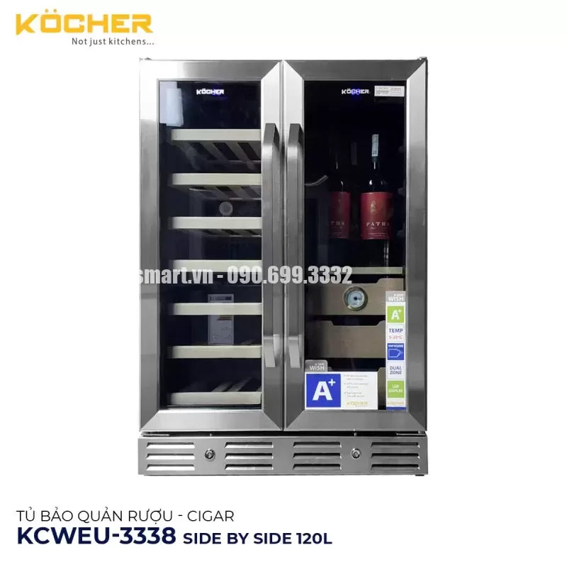 Tủ bảo quản rượu – Cigar Kocher CWEU-3338 - tu bao quan ruou cigar kocher cweu 3338 8