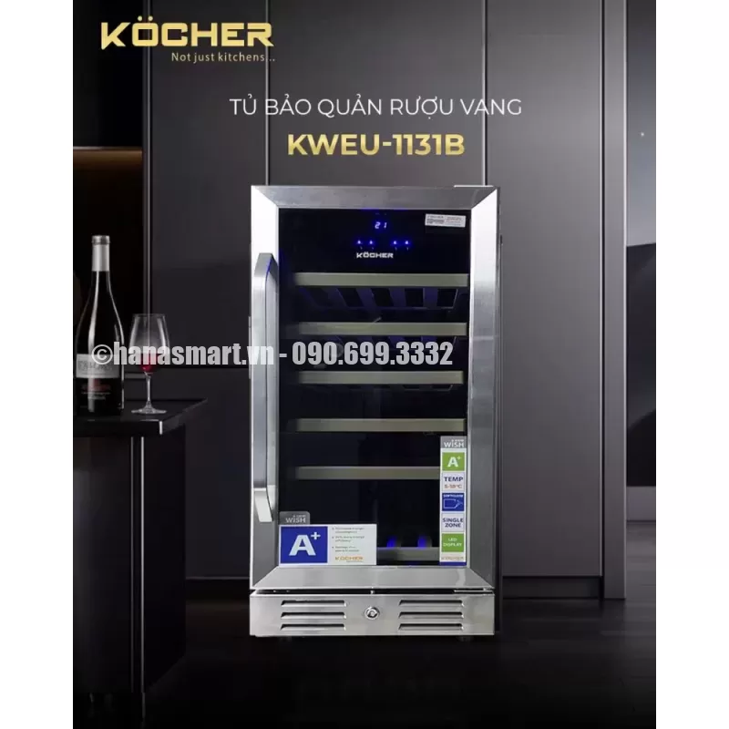 Tủ rượu vang Kocher KWEU-1131B - tu ruou vang kocher kweu 1131b4