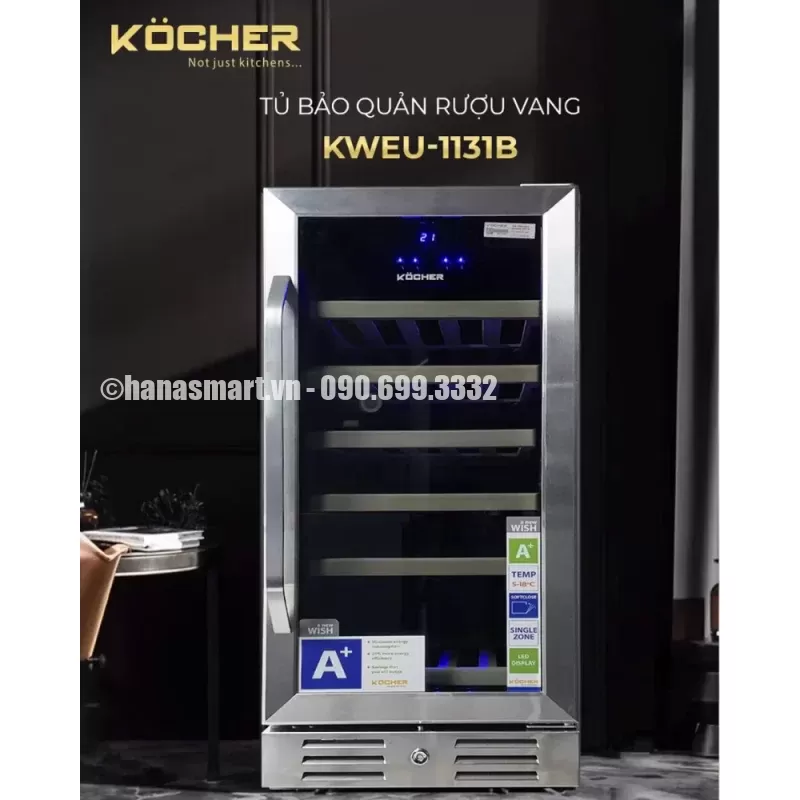 Tủ rượu vang Kocher KWEU-1131B - tu ruou vang kocher kweu 1131b5