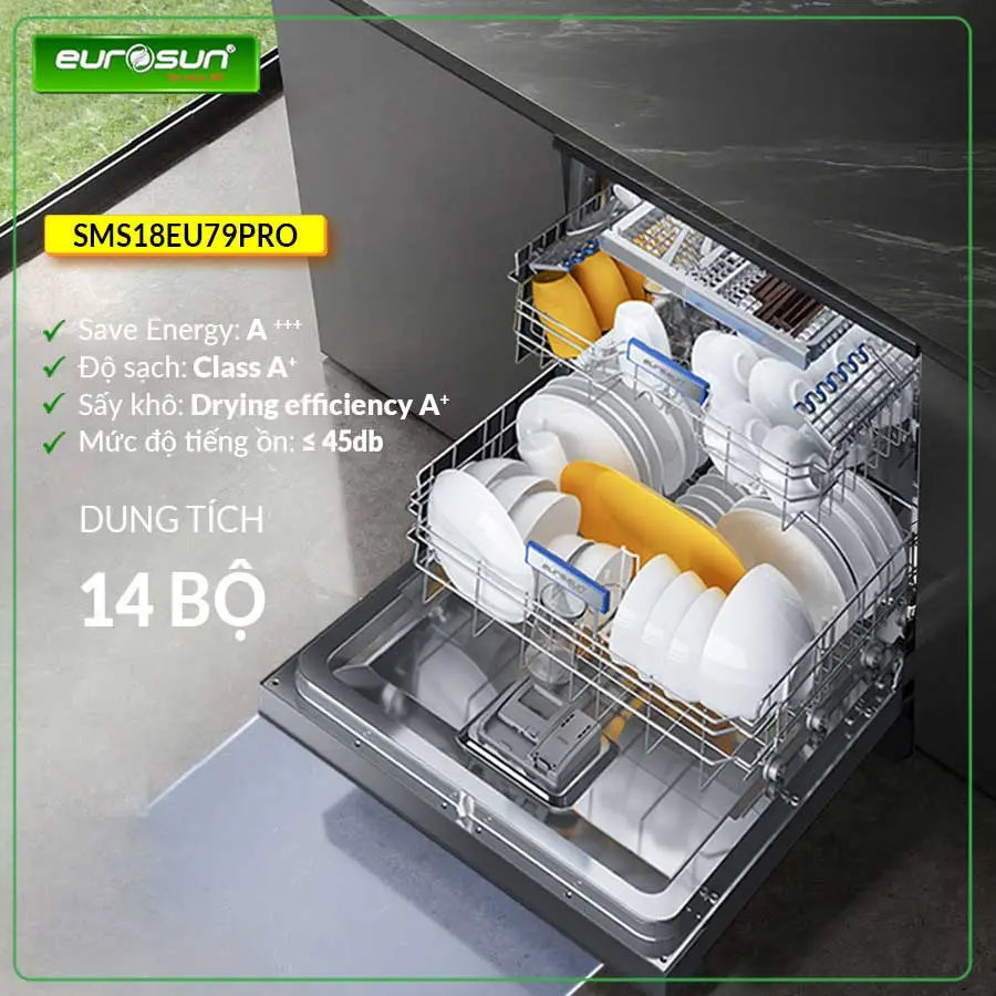 MÁY RỬA BÁT LẮP ĐỘC LẬP HOẶC ÂM TỦ EUROSUN SMS18EU79PRO 9 MÁY RỬA BÁT LẮP ĐỘC LẬP HOẶC ÂM TỦ EUROSUN SMS18EU79PRO - 5 1 1