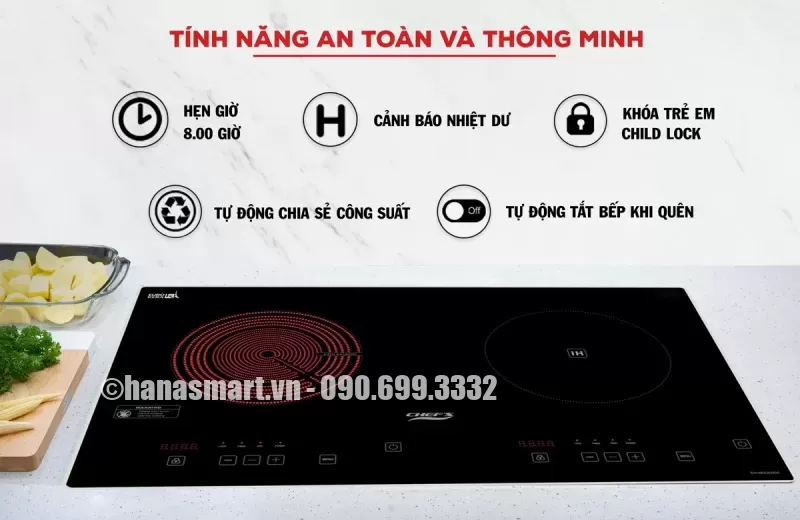 Bếp điện từ Chef's EH-MIX2000A