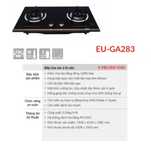 Bếp gas EUROSUN EU-GA283