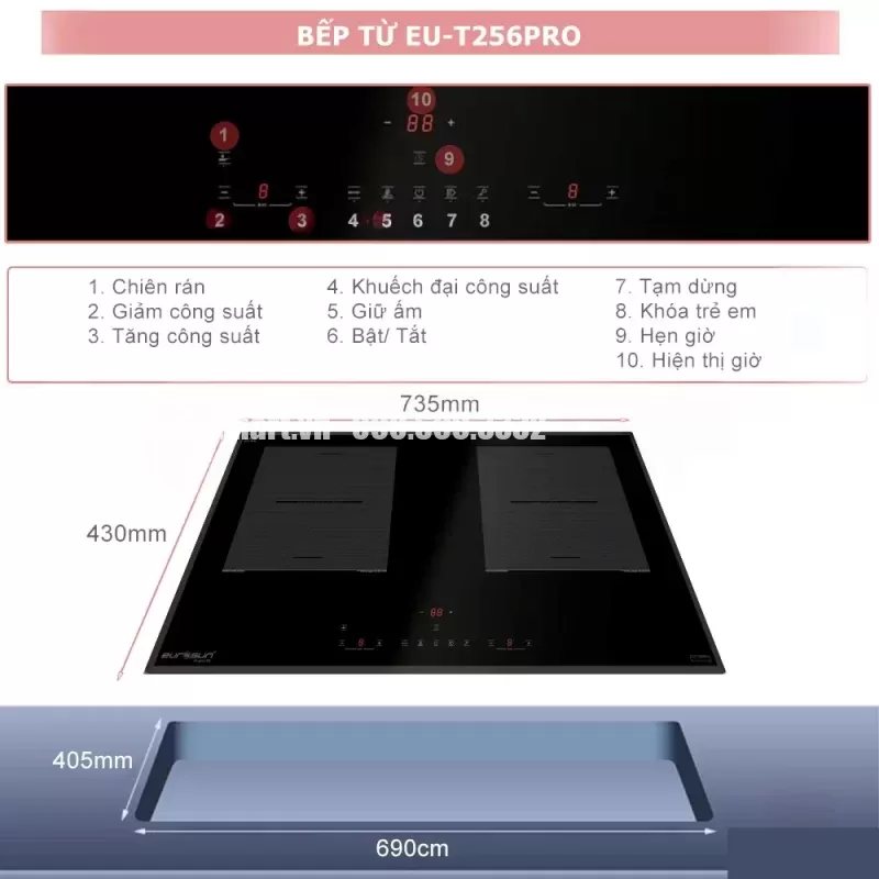 Bếp từ EUROSUN EU-T258Pro