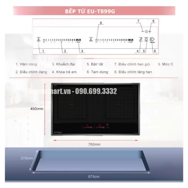 Bếp từ EUROSUN EU-T899G