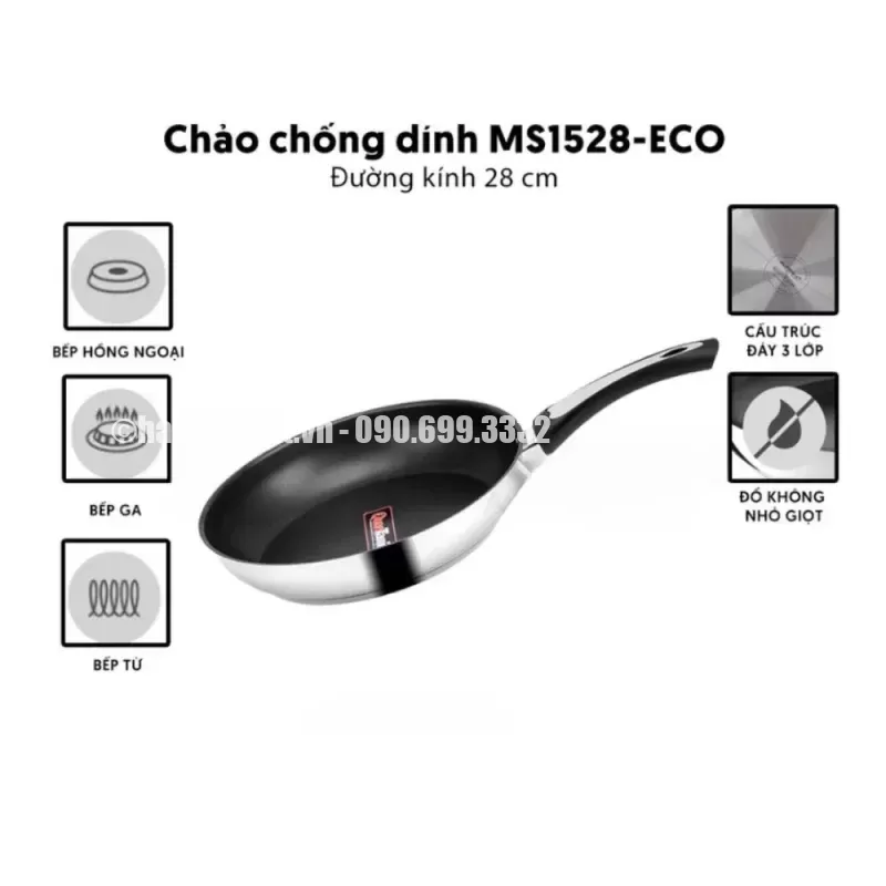 Chảo chống dính EUROSUN MS1528-ECO