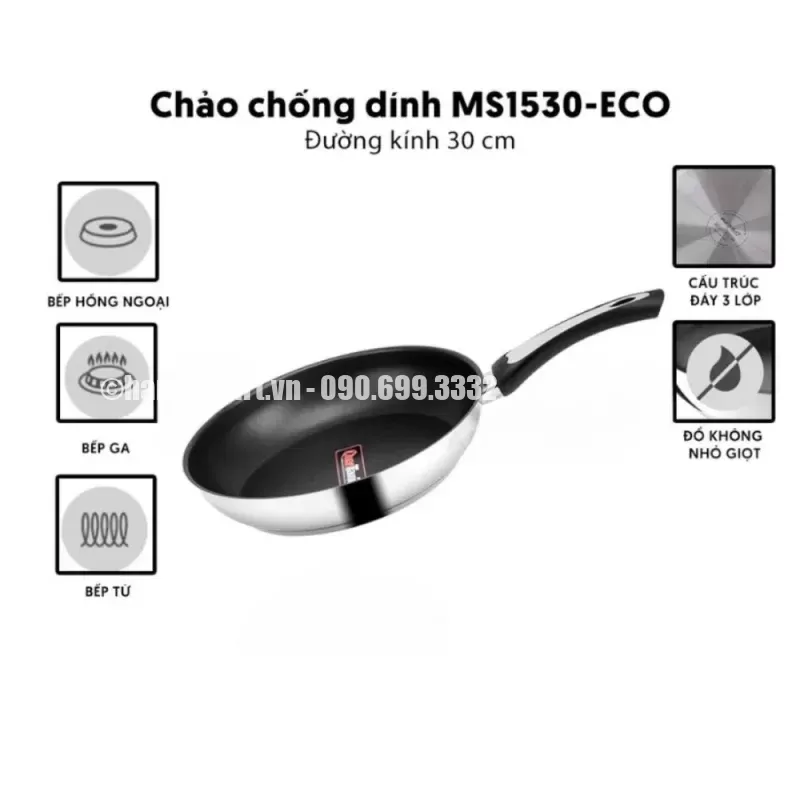 Chảo chống dính EUROSUN MS1530-ECO