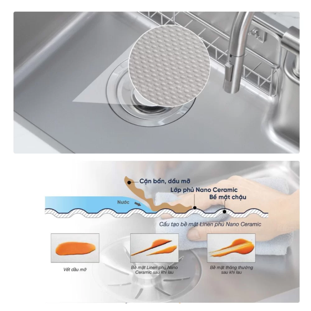 Chậu rửa bát KLUGER KH8048FS-S80 Plus