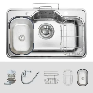 Chậu rửa bát KLUGER KT8050SL Plus 17 Chậu rửa bát KLUGER KT8050FS-S80 Plus