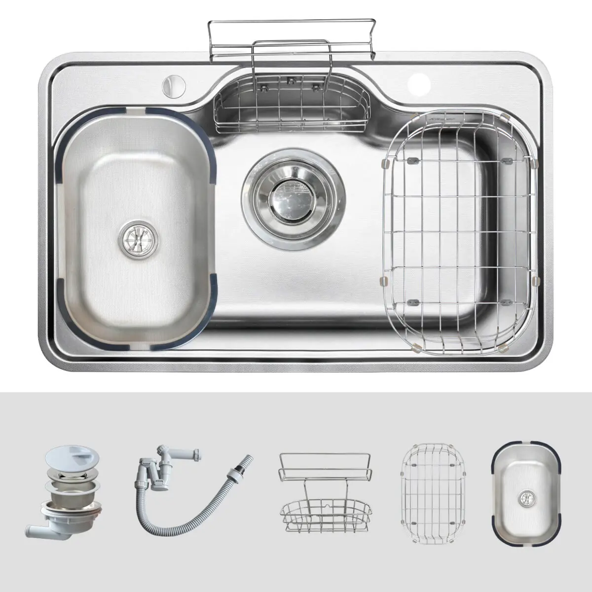 Chậu rửa bát KLUGER KT8050SL Plus 3 Chậu rửa bát KLUGER KT8050FS-S80 Plus