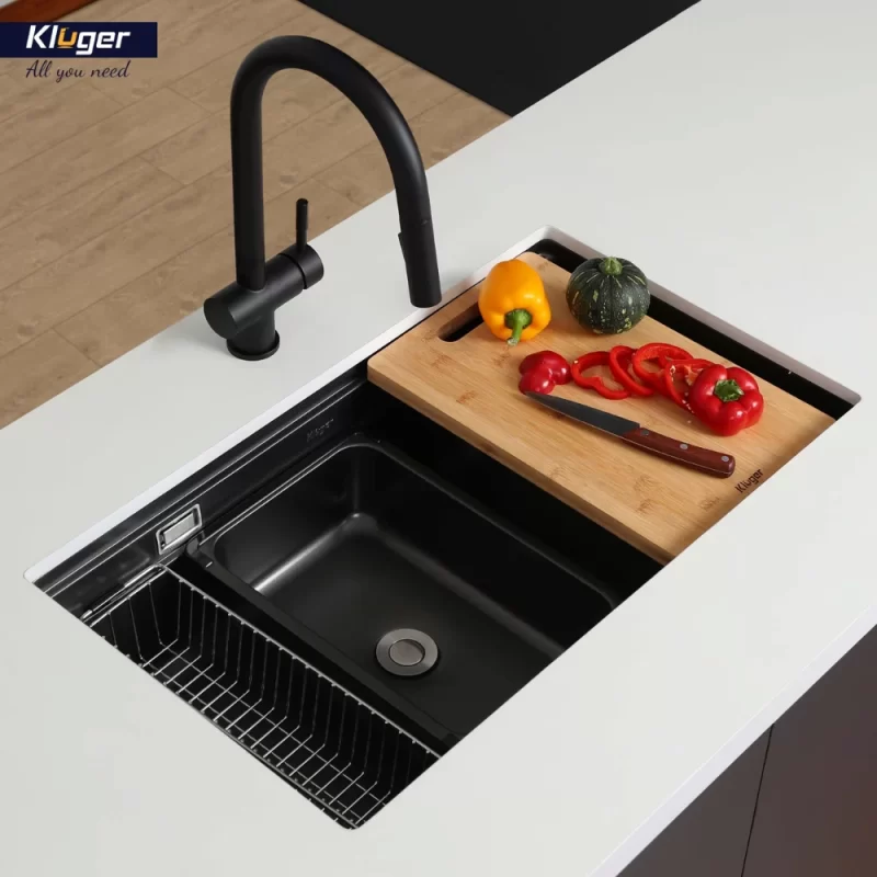 Chậu rửa bát nhỏ KLUGER KSWB-401FB 20 Chậu rửa bát nhỏ KLUGER KSWB-401FB