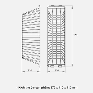 Giỏ để đồ inox KLUGER KB-603