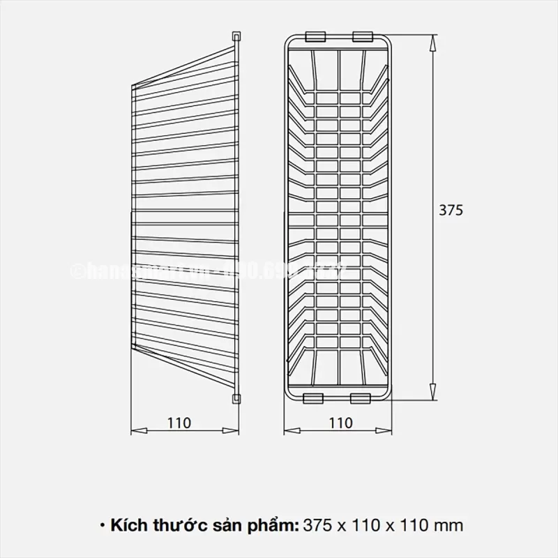 Giỏ để đồ inox KLUGER KB-603