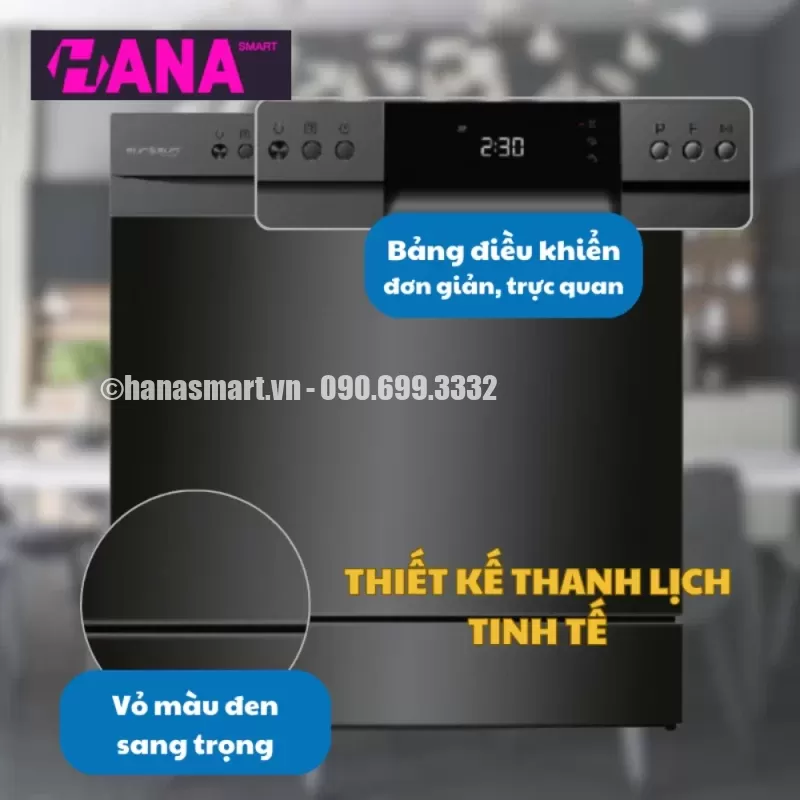 Máy rửa bát EUROSUN SMS60E08EB - May rua bat EUROSUN SMS60E08EB 7