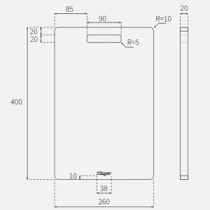 Thớt gỗ KLUGER KCB-101W