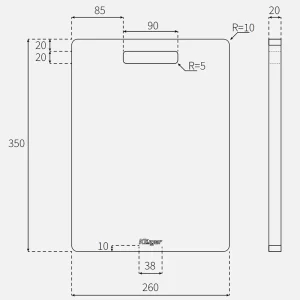 Thớt gỗ tre KLUGER KCB-104W