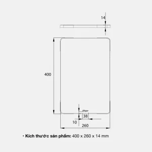 Thớt inox KLUGER KCB-122FS