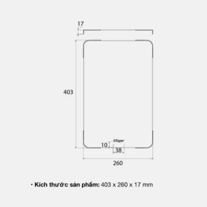 Thớt inox KLUGER KCB-122FS