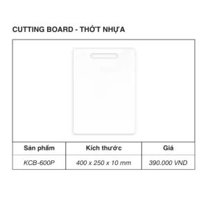 Thớt nhựa KLUGER KCB-600P