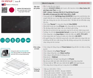 Bếp từ GrandX GX IP876JP - bep tu grandx gx ip876jp3