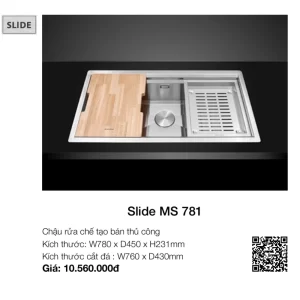 Chậu rửa chén Malloca Slide MS 781 - chau rua chen malloca slide ms 781 2