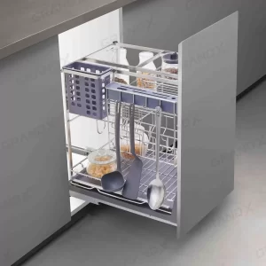 Giá đựng chai lọ gia vị dao thớt GrandX XK.25S - gia dung chai lo gia vi dao thot grandx xk 25s3