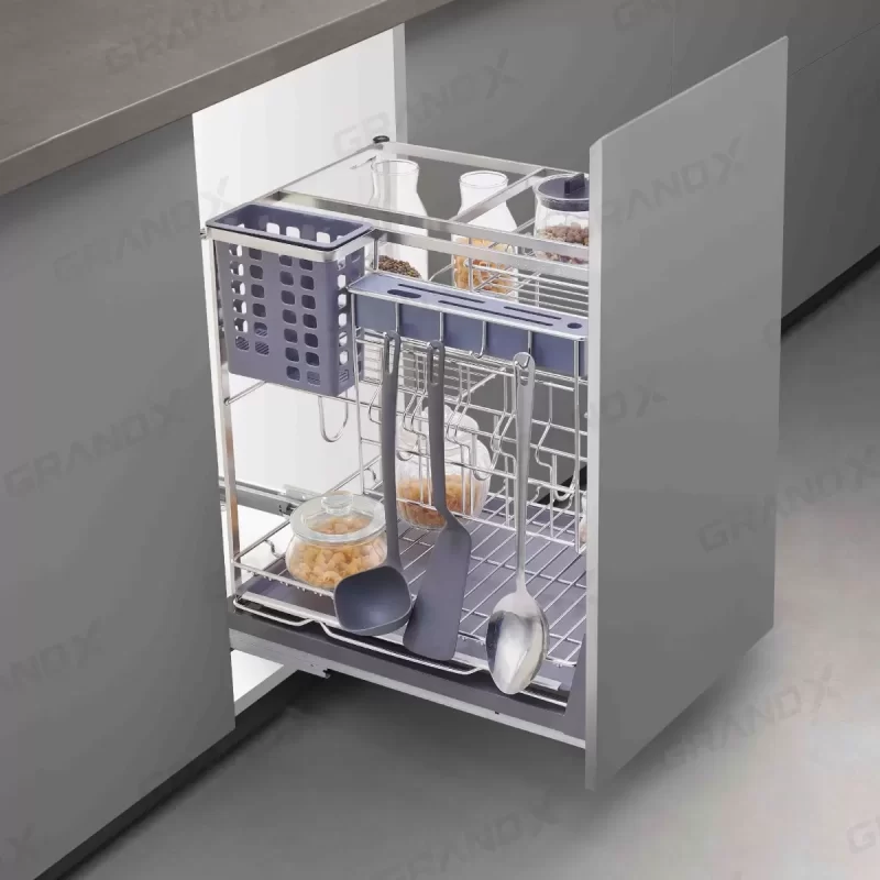 Giá đựng chai lọ gia vị dao thớt GrandX XK.25S 10 Giá đựng chai lọ gia vị dao thớt GrandX XK.25S
