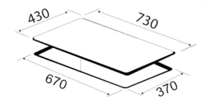 BẾP TỪ KAFF KF-HD28II - kaff kf hd28ii dims