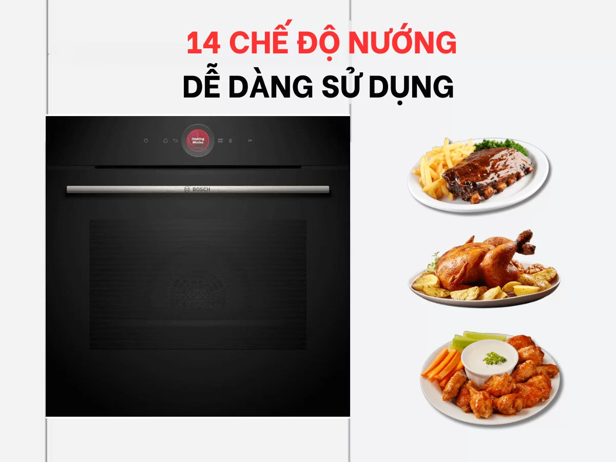 LÒ NƯỚNG BOSCH HBG7241B1 SERIES 8 XUẤT XỨ ĐỨC