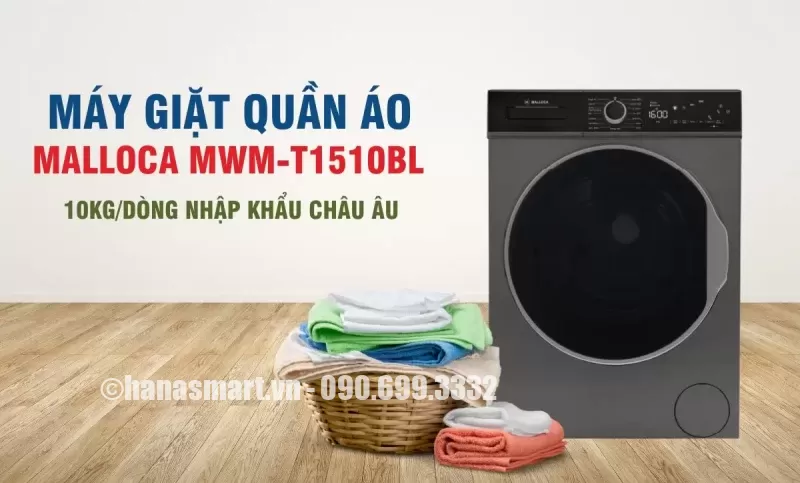 Máy giặt quần áo Malloca MWM-T1510BL