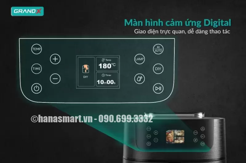 Nồi chiên không dầu GrandX GX-AR08SMART - noi chien khong dau grandx gx ar08smart7