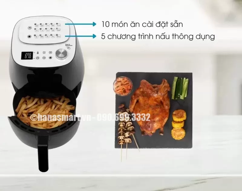 Nồi chiên không dầu Malloca MAF-09B - noi chien khong dau malloca maf 09b 3