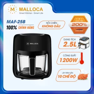 Nồi chiên không dầu Malloca MAF-25B - noi chien khong dau malloca maf 25b 2