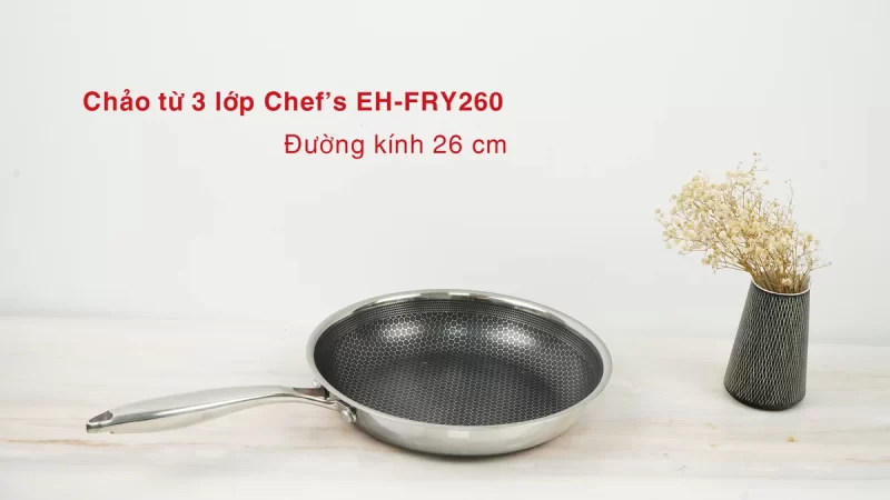 Chảo inox Chef's EH-FRY260