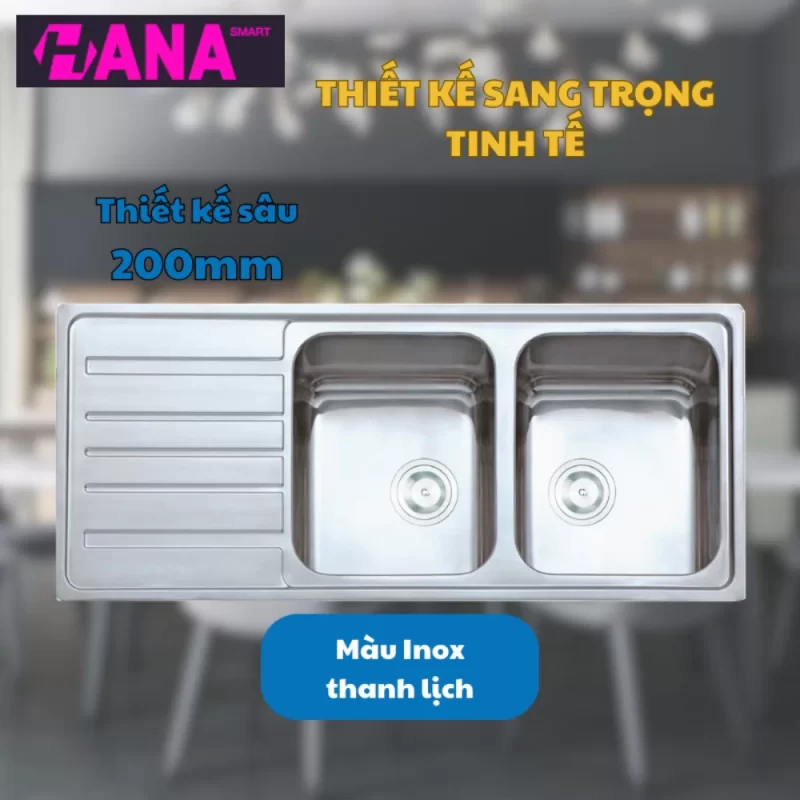 Chậu rửa bát KONOX Artusi KS11650 1D Bàn trái