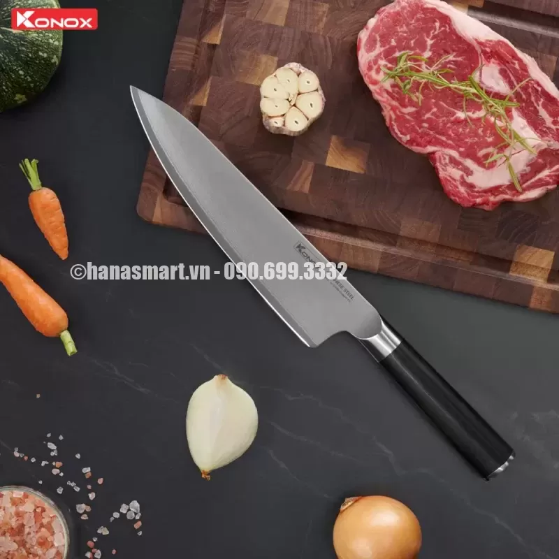 Dao thép Nhật KONOX Eiko Chef Knife