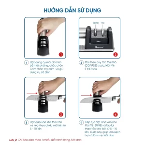 Dụng cụ mài dao KONOX Knife Sharpener