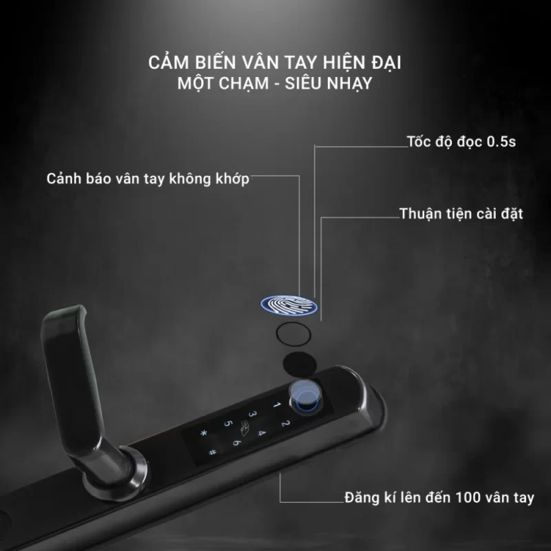 Khóa vân tay Chef's EH-A11RBT