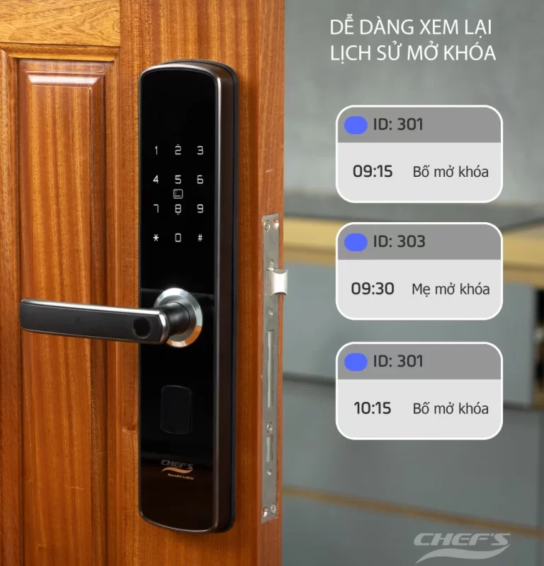Khóa vân tay Chef's EH-A16SB 14 Khóa vân tay Chef's EH-A16SB