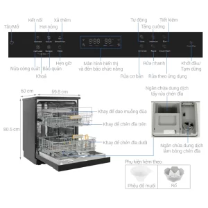 Máy rửa chén COMFEE CDWEF1401HB-W-VN