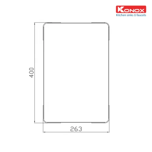 Thớt inox KONOX CB03 - Thot inox KONOX CB03 1